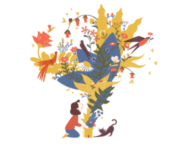 arribada primavera illustration paulape 